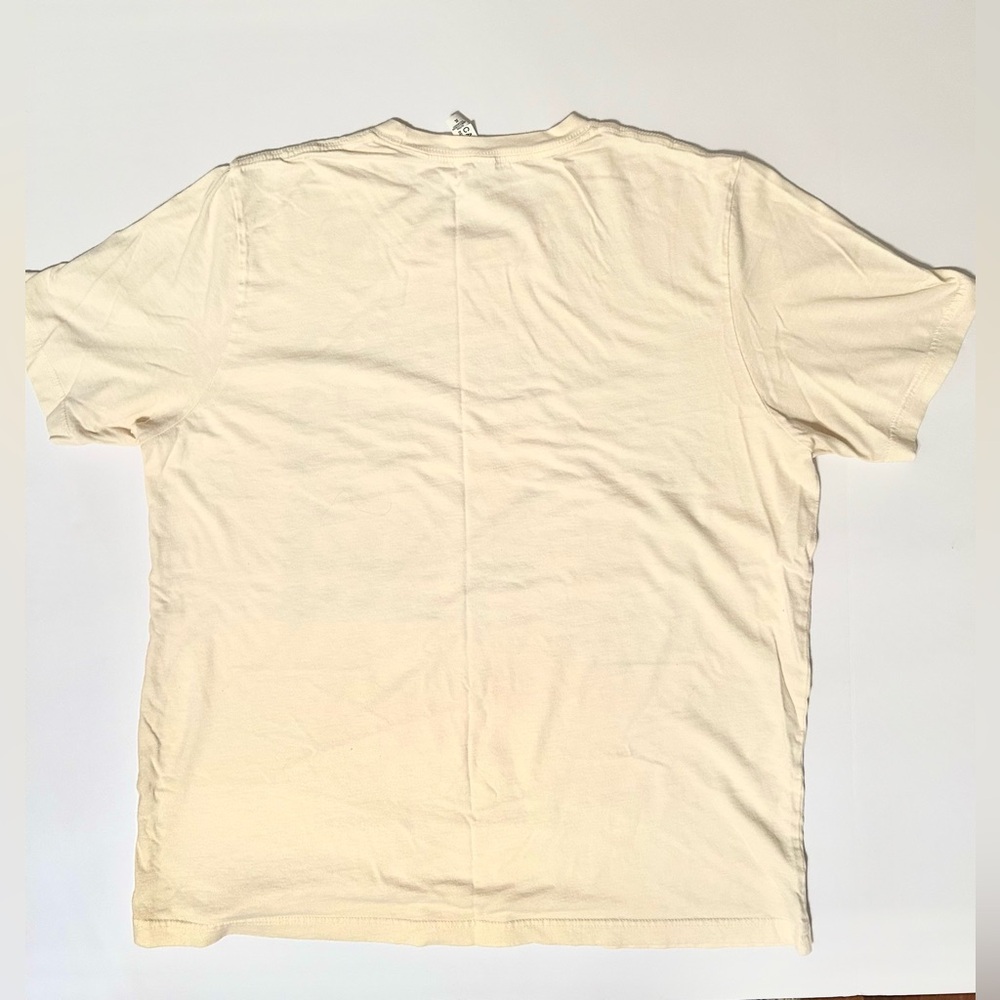 Let’s Go Girls Blue Graphics on Bella Canvas Cream Color Tee Shirt, Size XL - Picture 4 of 5